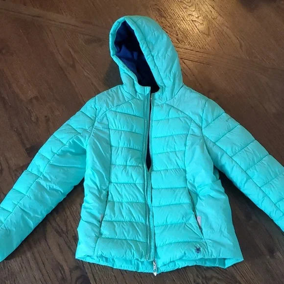 Girls Spyder Puffer Jacket - Picture 1 of 3